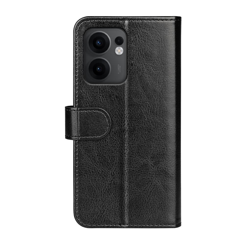 For Oppo Reno13 F 5G Wallet Case Crazy Horse Texture Stand Leather Phone Cover