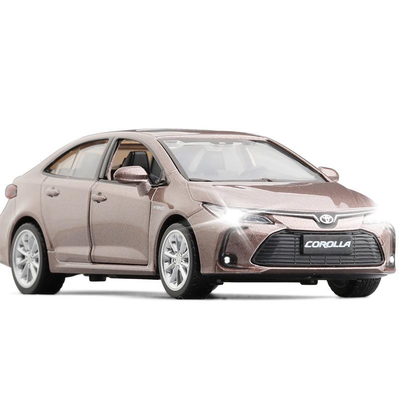 Chengzhen 1:33 TOYOTA Corolla Hybrid Alloy Car Die Cast Toy Car Model Sound and Light Children's Toy Collectibles Birthday Gift