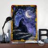 Night Sky Watcher Tin Plaque Poster Customized Wall Art Retro Vintage Metal Signs for Man Cave Decoration Living Room Decor Men