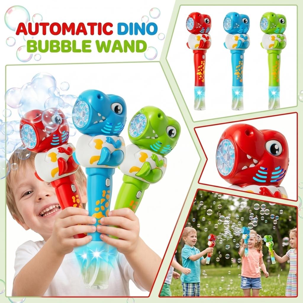 Automatic Bubble Gun Toy for Kids with 70ml Bubble Solution Easy One-Button Operation Lightweight and Portable Bubble Machine for Outdoor Indoor Play
