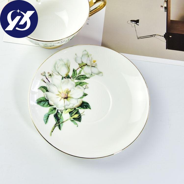 300ml Europe Style Kapok Bone C Na Milk Coffee Mug Porcelain Tea Cup Ceramic Cup Set