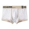 New Printed Cotton Men's Boxer Briefs, Breathable Trendy Casual Underwear Shorts