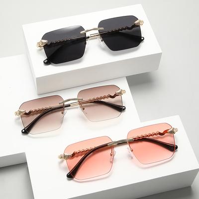 Modische Sonnenbrillen, Retro-Box-Sonnenbrillen, Net Red Yan Street-Sonnenbrillen für Outdoor-Reisen.