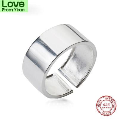 Color Frosted Punk Wide For Women Rings Free Size Rings Hiphop Style Fine JewelryPunk Finger Ring