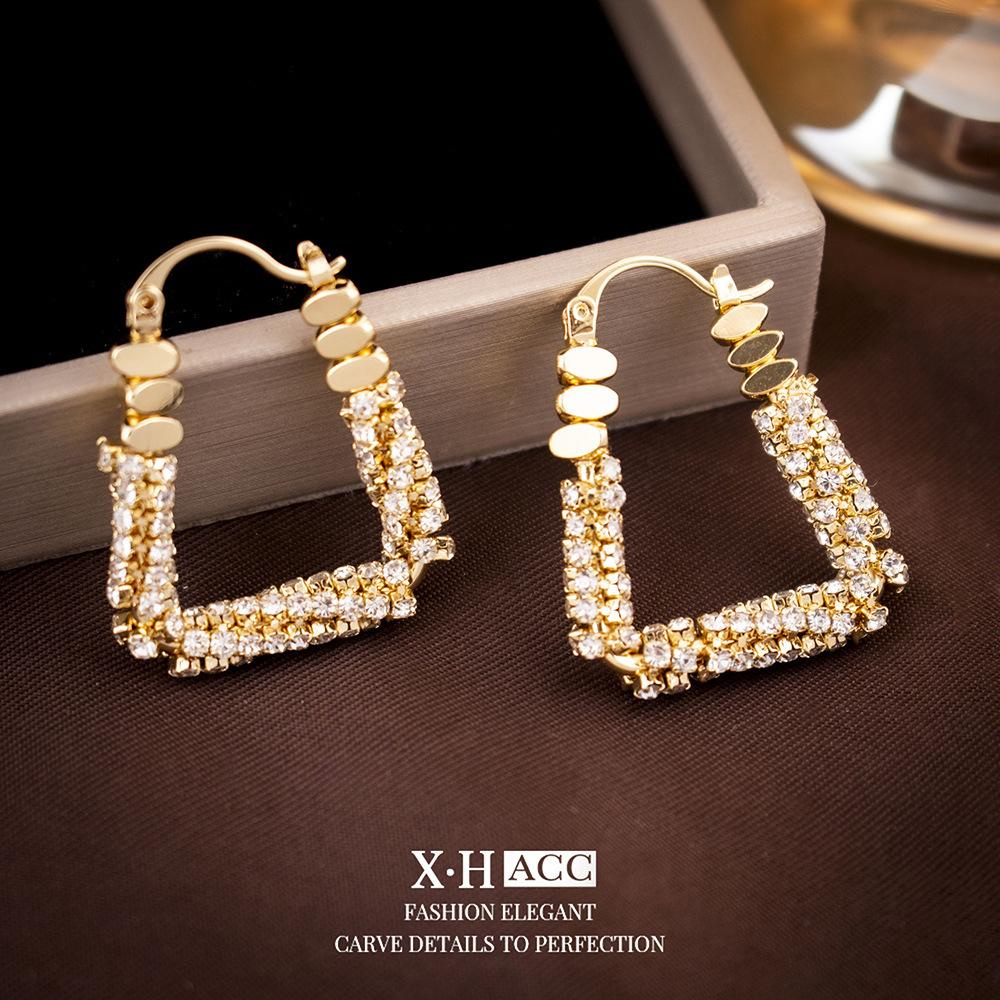 

Серьги-клипсы U-образной формы из серебра с эффектом потертости, нишевые серьги геометрического дизайна, простые и уникальные серьги с характером