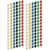 180 Peças Capa de Botão de Pressão para Placa de Protoboard 6 Cores Redondo Plástico ABS Substituição Botão Táctil Chapéu Conjunto