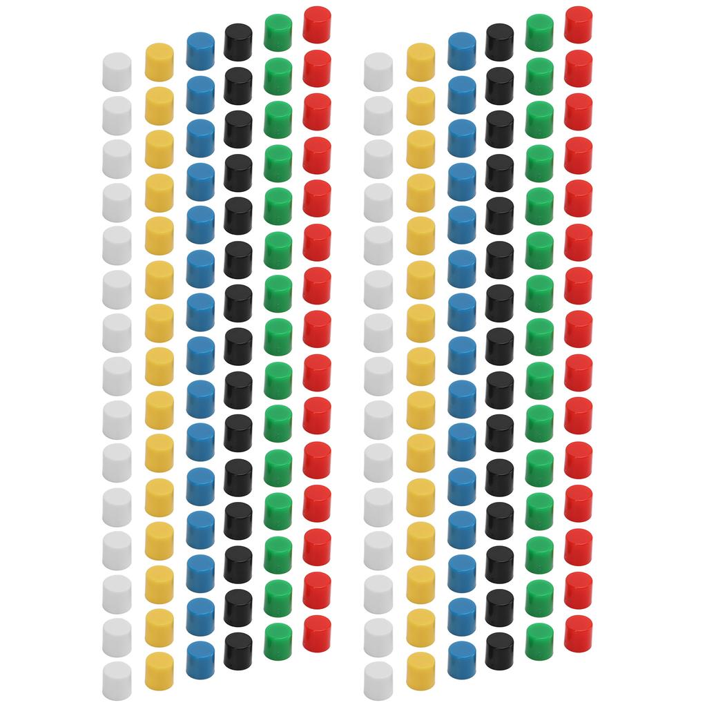 180 Peças Capa de Botão de Pressão para Placa de Protoboard 6 Cores Redondo Plástico ABS Substituição Botão Táctil Chapéu Conjunto