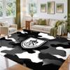 Burnley Football Design Crystal Velvet Rug Soft Decorative Mat for Bedroom Entrance