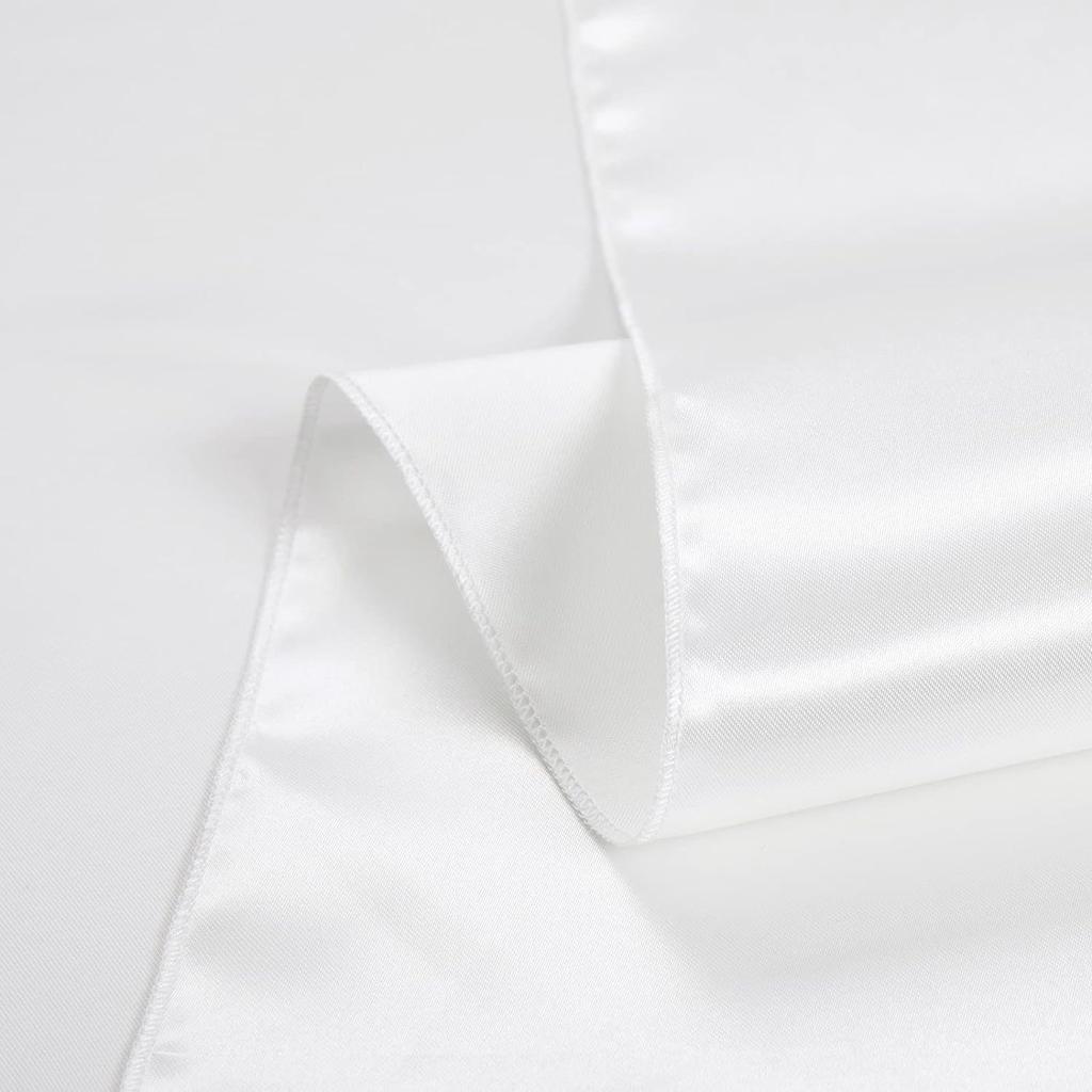 1pc Solid Rectangle Table Cloth, Washable Polyester Fabric Table Cover for Wedding, Birthday Party, Banquet Reception