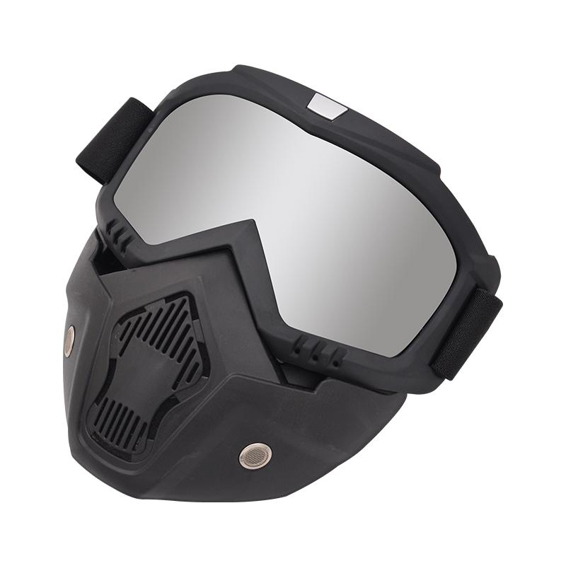 Manufacturer  New Full Face Shield Motocross Mask Windproof Outdoor Sport Goggles Trendy Motorcycle Glasses Mask