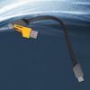 Fast Charging Power Cord 65W Type C + USB to Type C Data Cable Wire 2-in-1 Designing with 480Mbps Transfer Rate 25/50cm