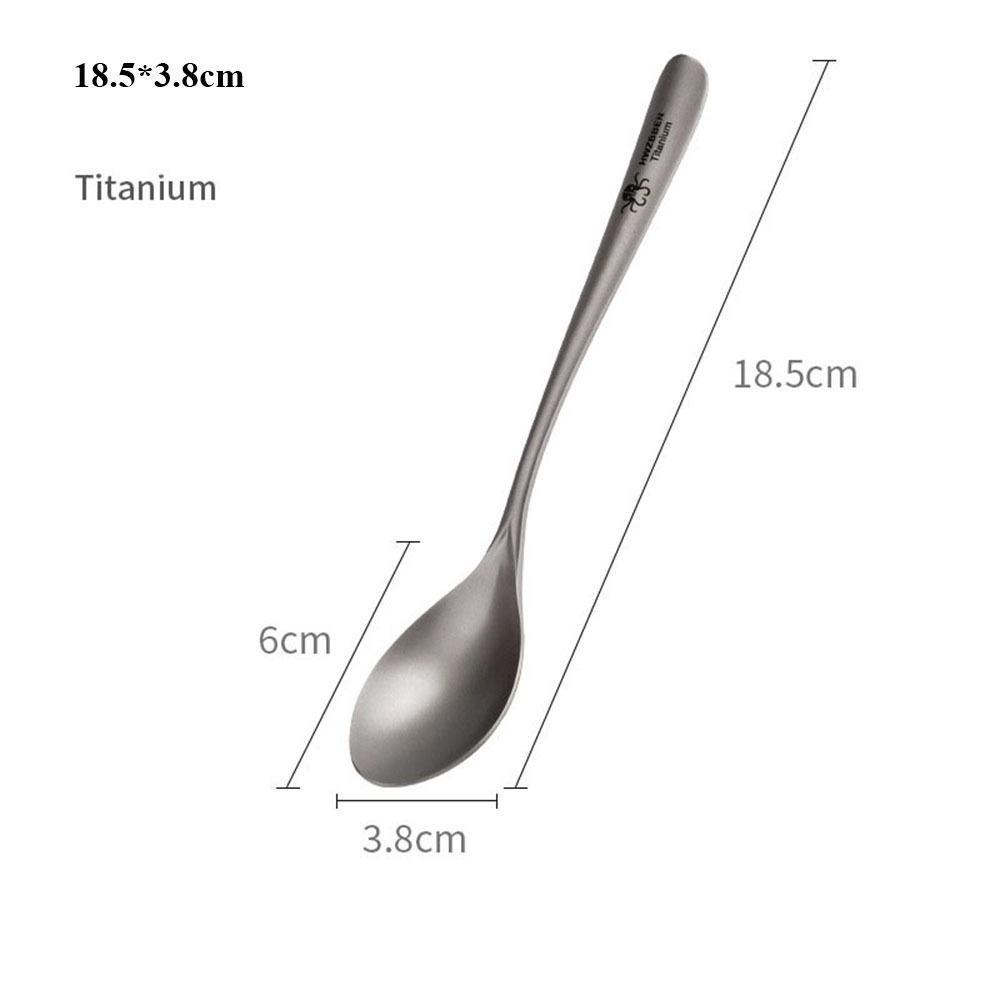 Environmental Outdoor Camping Fork Portable Cutlery Fork New Titanium Spoon  Outdoor Tool