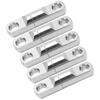 5pcs Set Stainless Steel Column Type 360 Degrees  Rotary Bearing Swivels Fishing Swivels Hook Connector6#