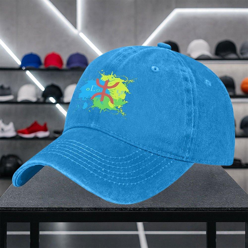 Amazigh Cultural Symbol Print Baseball Cap Stylish Unisex Trendy Hat for Outings Dates Walks Shopping