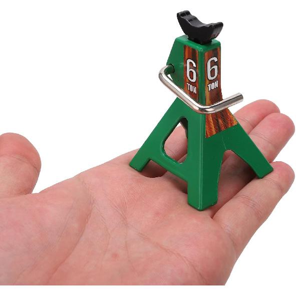 Simulation Jack Stand 75mm~102mm Adjustable Height RC Jack Stand Climbing Car Simulation Decorative Accessory Mini Lifting Jack for SCX10 D90 1/10 RC