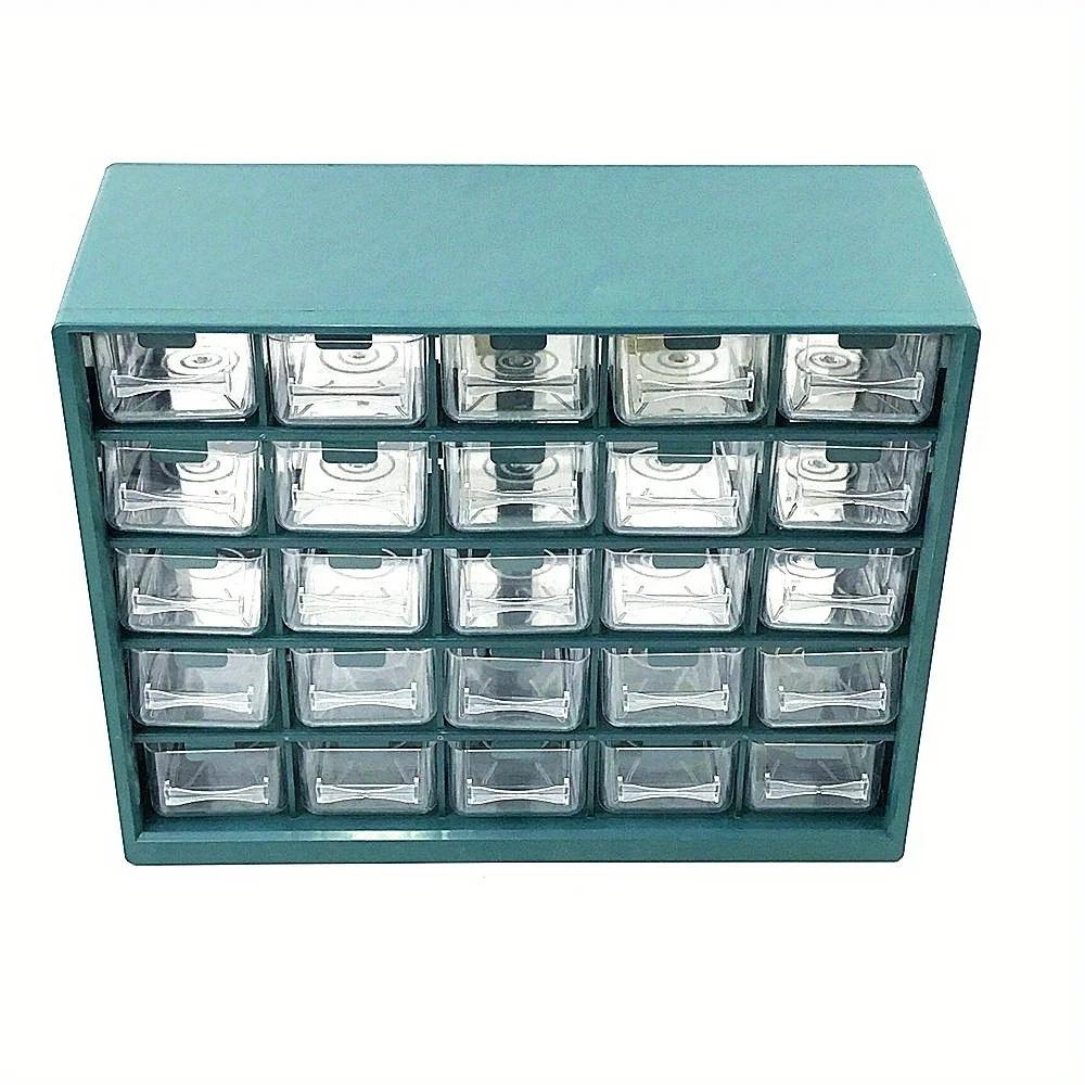 30*13*24cm1pc 25 Grids Drawer Parts Transparent Sorting Storage Box, Screw Classification Component box,Electronic Components Storage ToolBox.