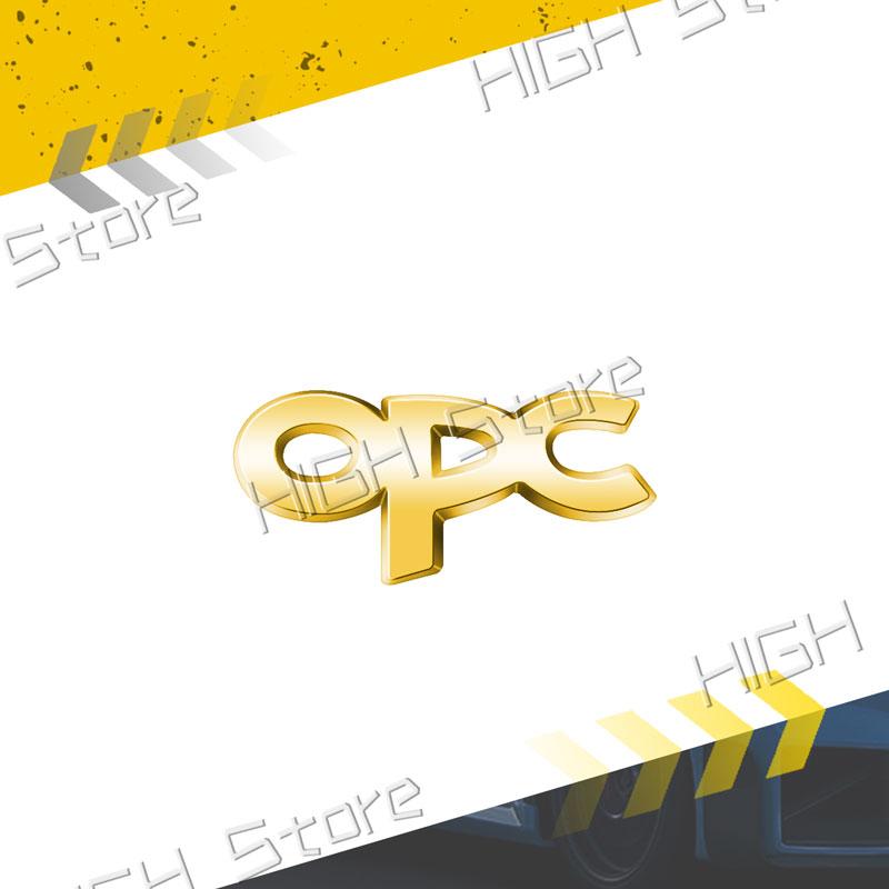 Mała Metalowa Naklejka 3D na Wnętrze Samochodu Logo OPC Naklejka z Emblematem na Kierownicę Samochodową Do Opel Astra G H J K Zafira B Corsa C D Insignia