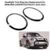 Ozdobný kroužek světlometu 2ks náhradní pro BMW MINI COOPER F55/F56/F57 2014-2021 OEM 51137300631,