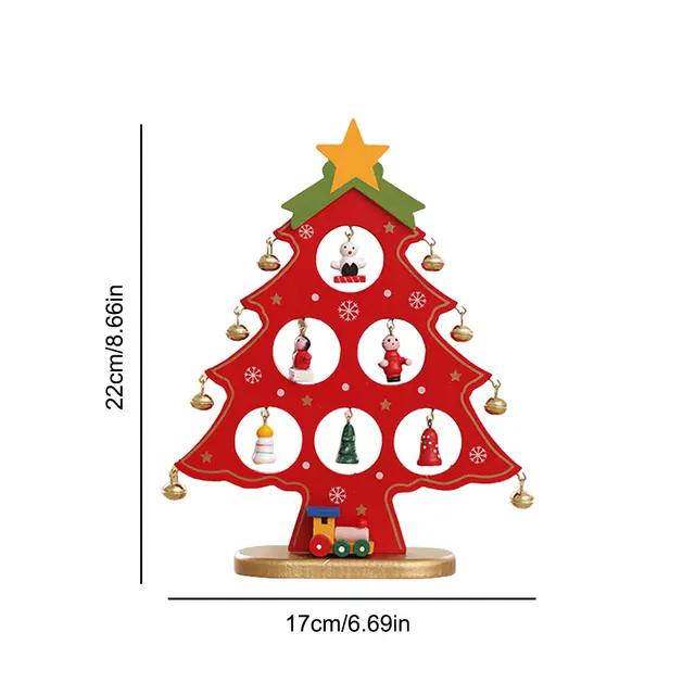

Деревянное украшение на стол в виде рождественской елки, сделай сам, мини-украшения для рождественской елки, украшение для витрины, рождественские украшения