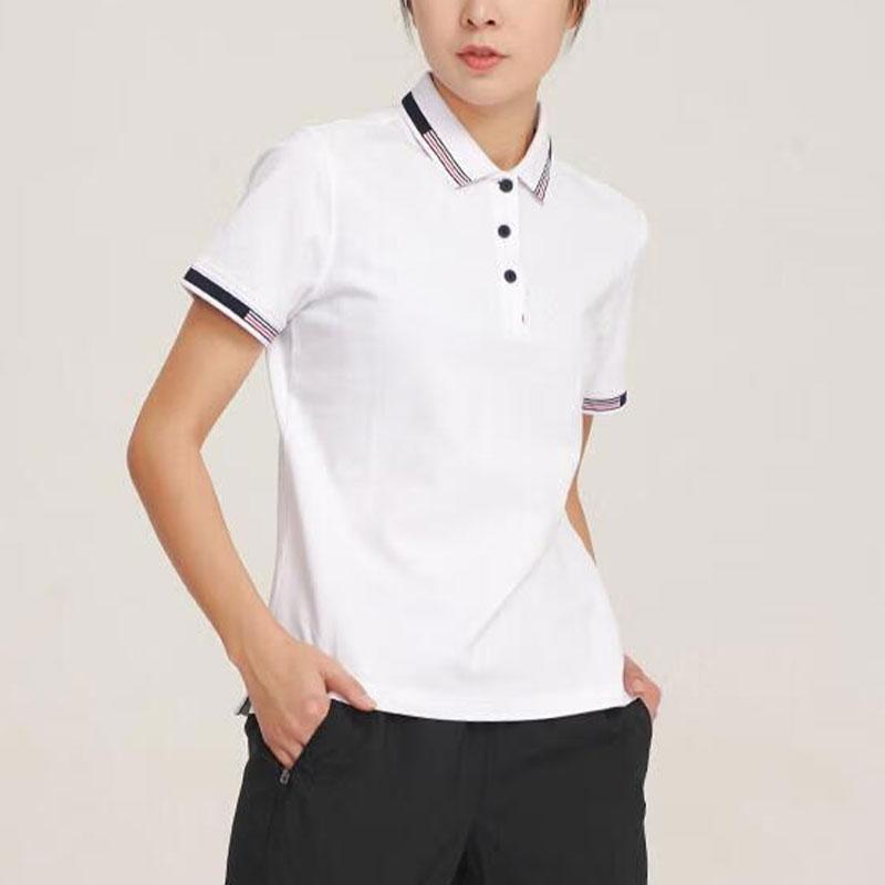 Li Ning Color Block Polo Shirt Women tops White APLS144-1