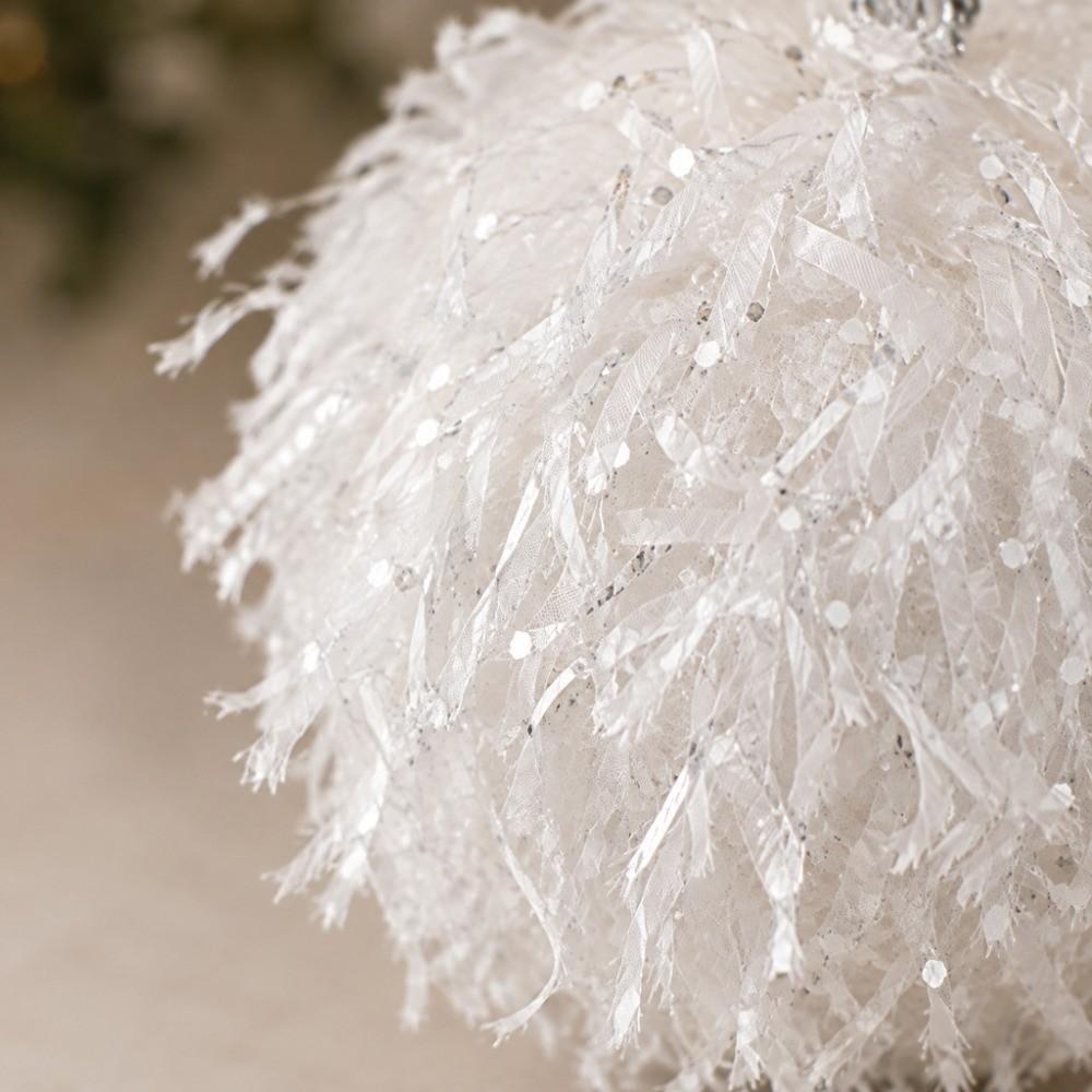 Fluff Texture Xmas Bauble Foam Tree Hanging Decor Creative Christmas Ornament Home Xmas Decor