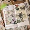 1 Packung/100 Stück Großes Vintage-Papier-Set, Antike Textur, Scrapbooking & Bastelbedarf