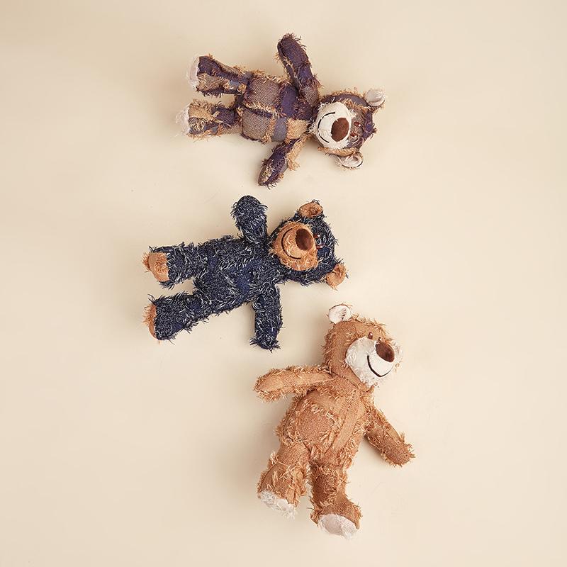 Pet Teddy Bear Soundmaking Toy Plush Interactive Dog Toys Grinding Cleaning Teeth Anti Bite Abreact Plaything Bear Pets Supplies