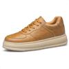 Men's Shoes Invisible Inner Height Increase 8CM Casual Shoes Foreign Trade Leather Shoes Lace-up Platform Sports Shoes Versatile Little White Shoes