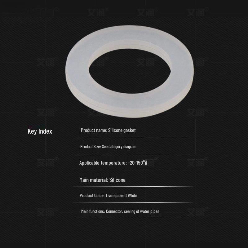 Silicone 4-Point Mesh Sealing Ring and Flat Washer for 6-Point Water Heater, Faucet, Pipe, Hose, and Shower Head (1-Inch)