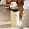 Large Capacity Metal Trash Can with Sealed Lid & Foot Pedal for Home