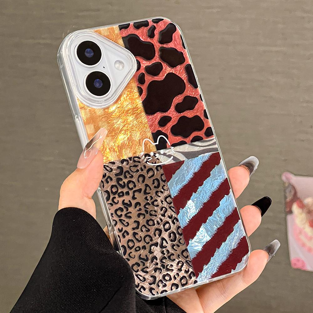 Phone Case for iPhone 11 13 16 Pro Max iPhone 14 15 Pro Max 12 13 Pro Max 16 Plus  13 Pro 14 Pro Glacier Pattern High-grade Color
