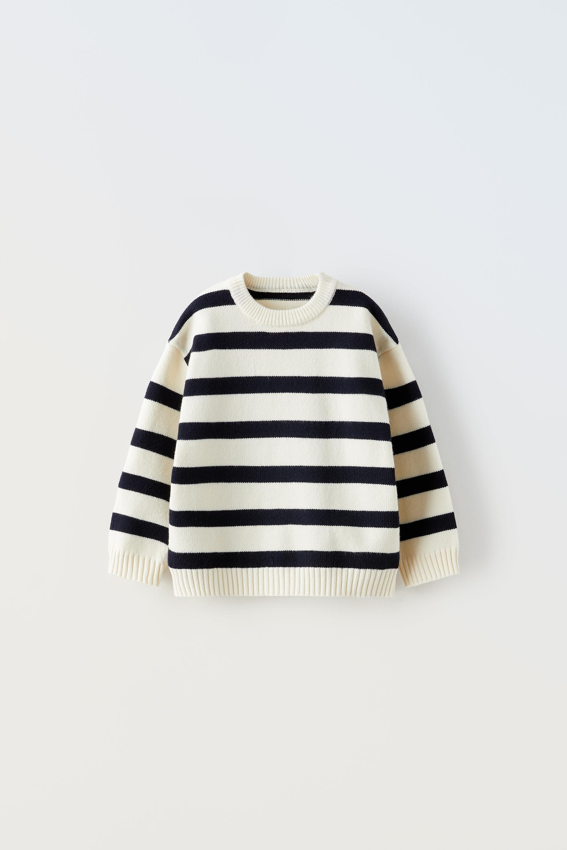 

ТРИКОТАЖНЫЙ СВИТЕР В ПОЛОСКУ