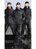 Herren- und Damen-Wasserdichte Camouflage-Taktische Jacke Set - Winddicht, mit Plus-Samt, Verdickt für Herbst und Winter.
