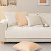 Cream Style Sofa Cushions Four Seasons Universal Crystal Velvet Non-Slip Living Room Sofa Cover Leather Cushion Backrest Cover