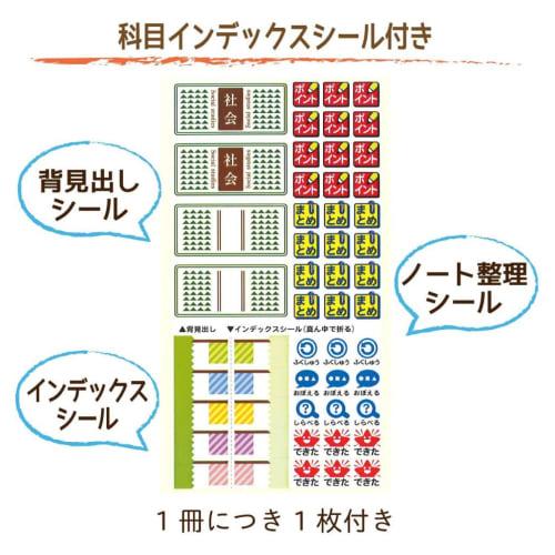 Sakura Crepas Study Book Social Studies 5mm Graph B5 Yusuke Yonezu Design Car 3 Books NP46(3)