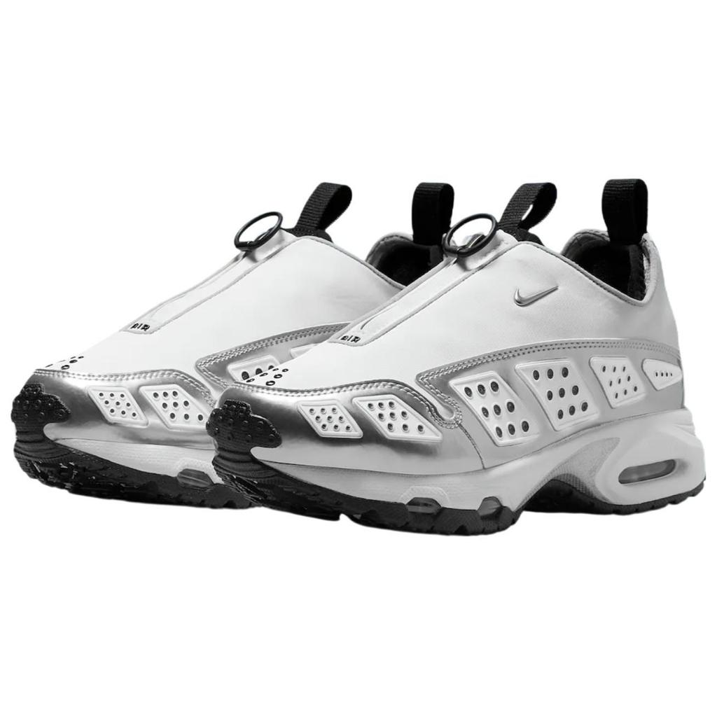 Nike Womens Air Sunder Max 'White Metallic Silver' (women's sizes) White / Metallic Silver / Black Running Shoes HJ4130 100