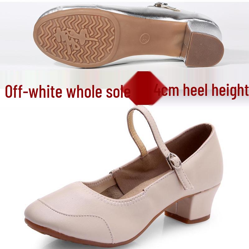 

Женские серебряные туфли для латиноамериканских и бальных танцев с мягкой подошвой, 2025 42