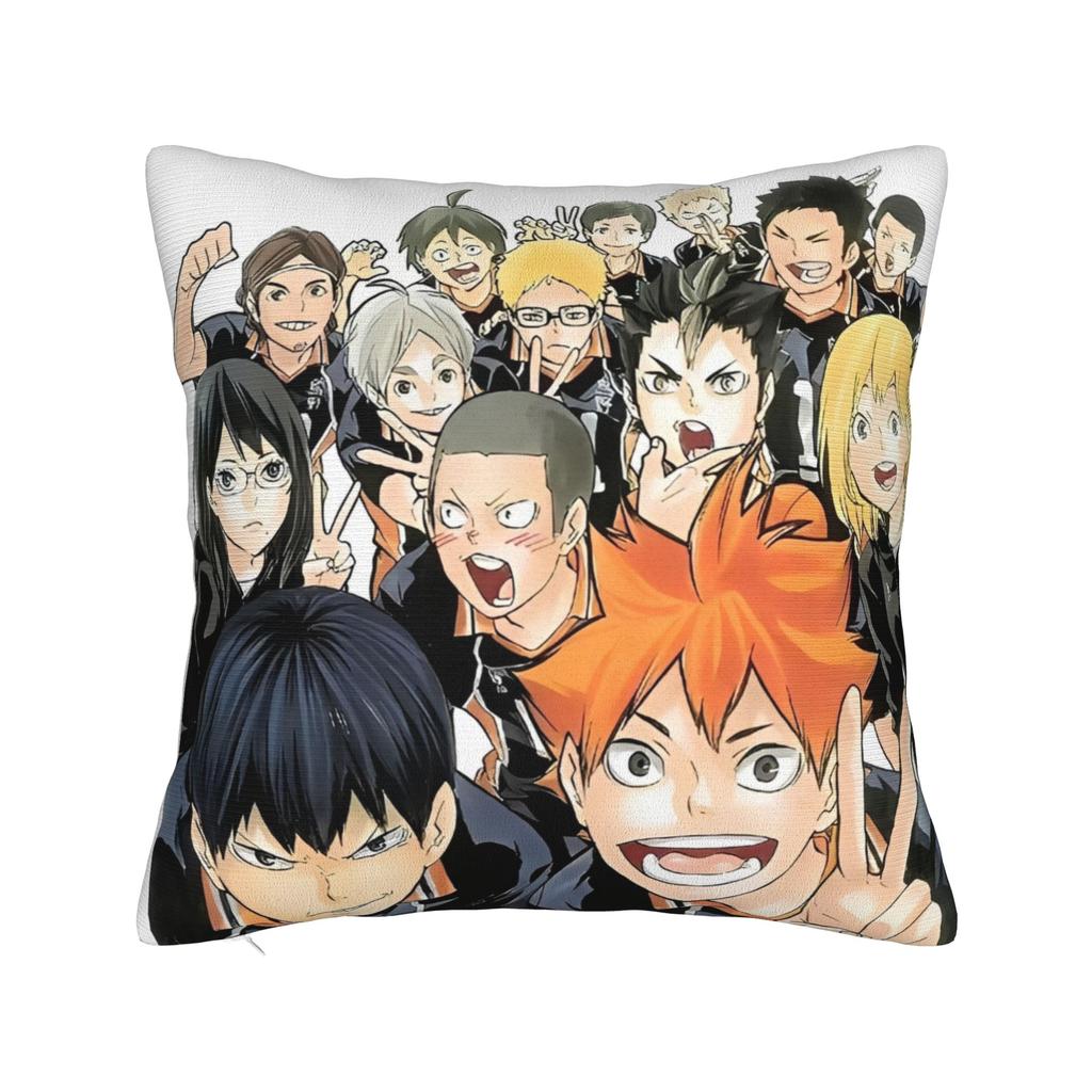 Oikawa Haikyuu Anime Pillowcase Cushion Cover Decorative Bokuto Volleyball  Pillow Case Cover Bedroom Square