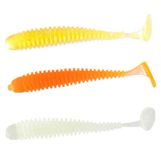 MUQZI Sports Accessory 10Pcs/Set Mini Fishing Artificial Soft Vivid Lure Wobbler Worm Swim Bait