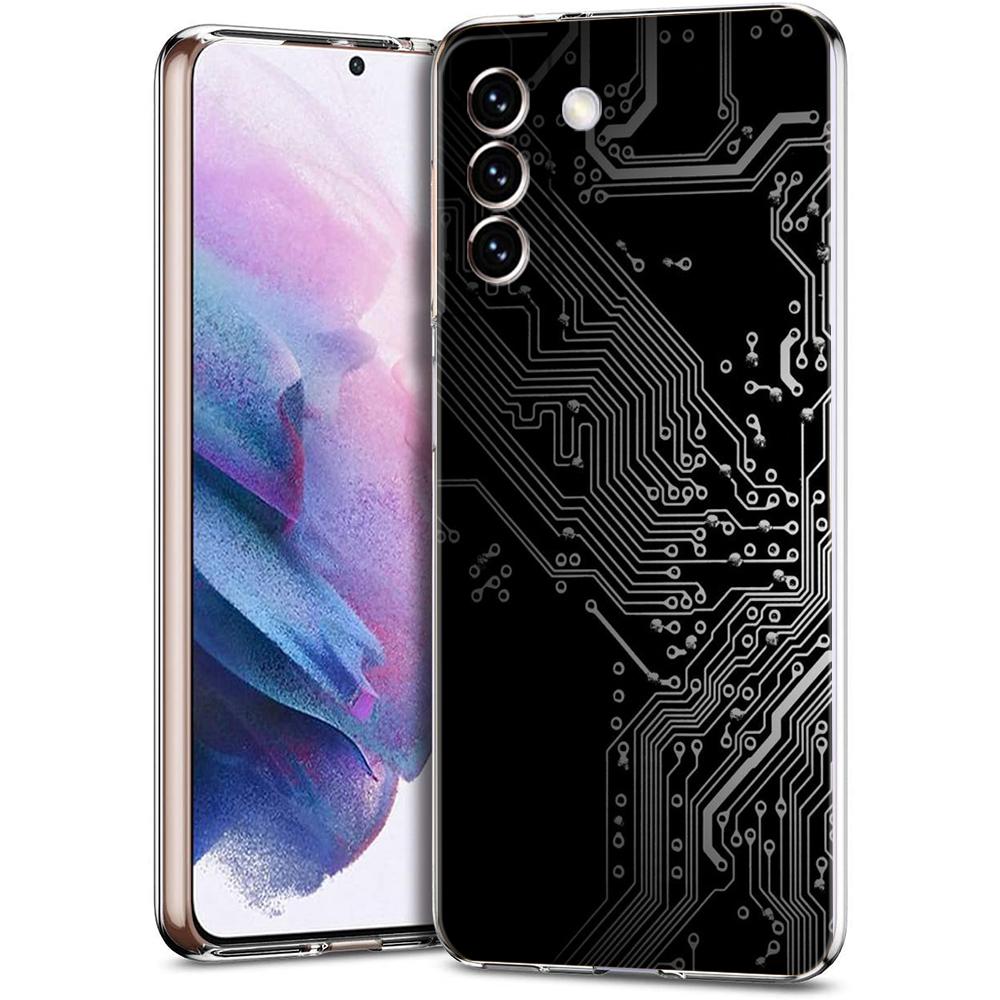Inside Motherboard Circuit Board Case for Samsung S24 S23 S22 S20 S21 FE Ultra S24 S23 S10 S10E S9 S8 Plus 5G Phone Shell Capas