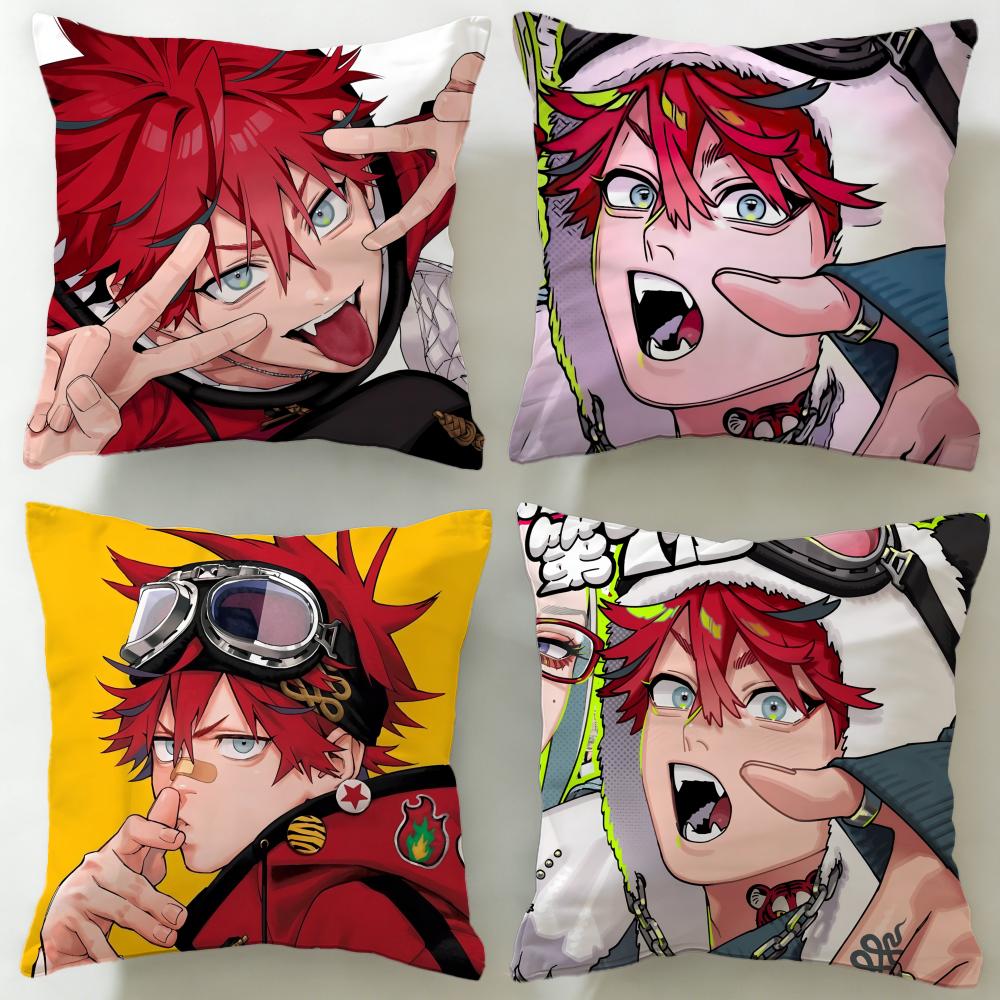 Popular Manga Gokurakugai Cushion Cover Soft EasyWash Pillow Case Versatile for Couch Bed Travel and Office