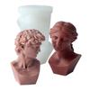 Silicone Mould for Candle Making European Davids Busts Designs Reusable Crafting Aromatherapys Plasters Diffuser Holders