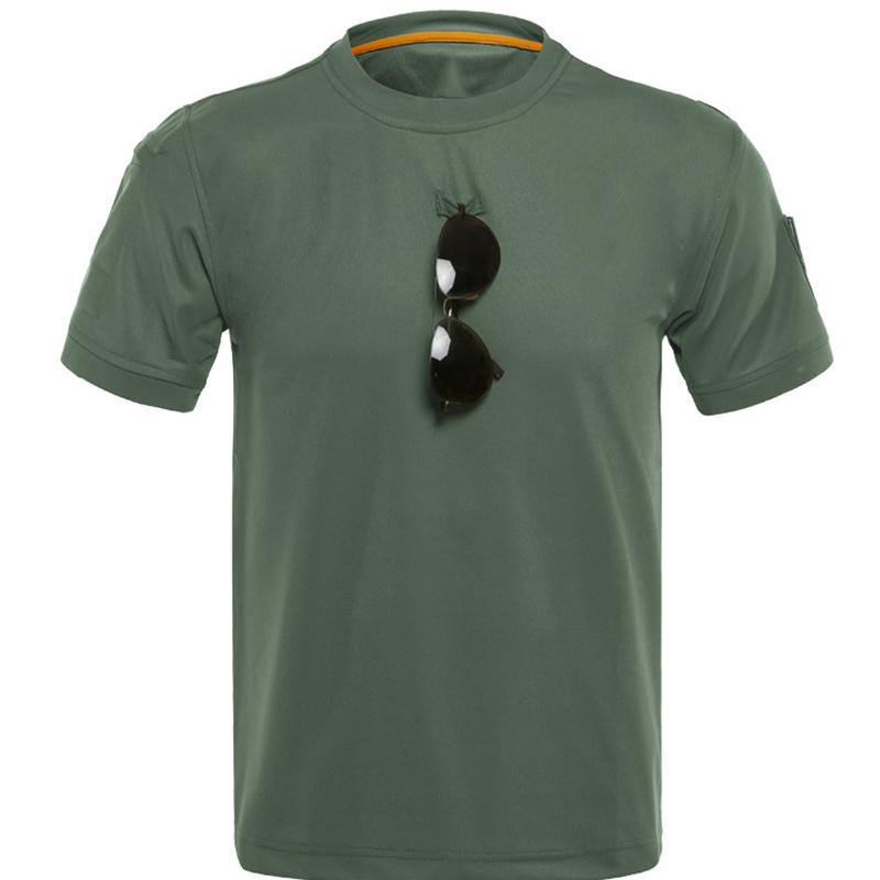 IELGY Outdoor T-shirt Men's Loose Large Size Casual Short-sleeved Stretch And Quick-drying Camouflage Training T-shirt Outdoor Short-sleeved Men