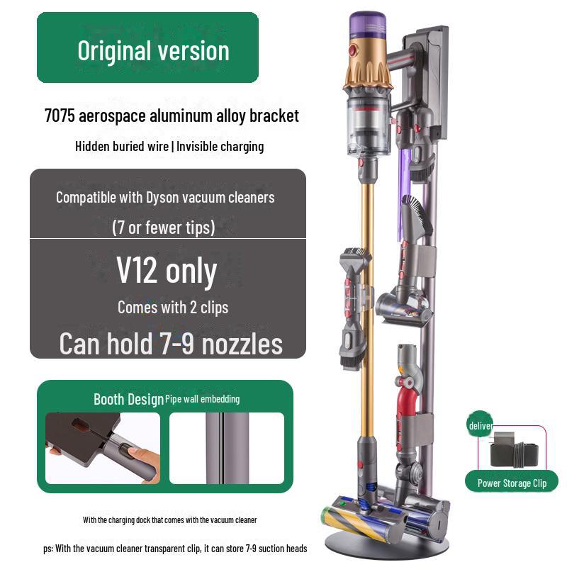 Dyson Vacuum Cleaner Storage Rack: Punch-Free Bracket for V7, V8, V10, V11, V12, 15G, G5 Models