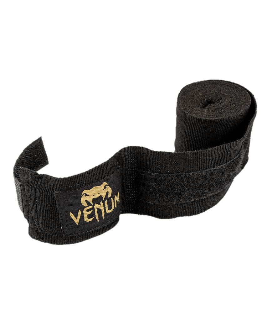 VENUM Bandages Bandages for and Martial Arts x 4.5m //Venum Boxing, Kickboxing, (Black Gold)