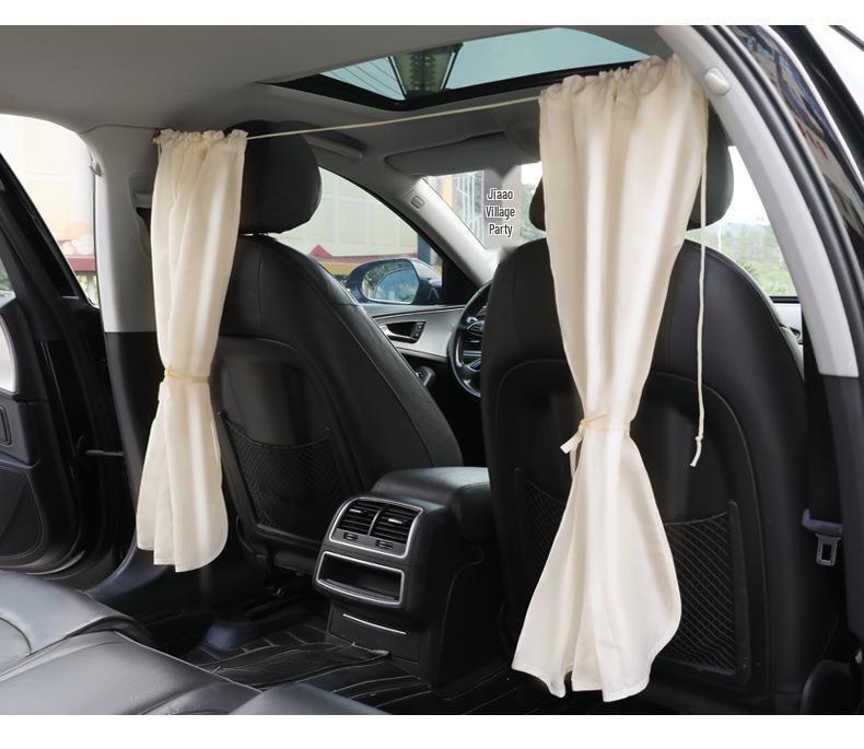 Car Partition and Window Sunshade Curtain for Privacy and Light Blocking