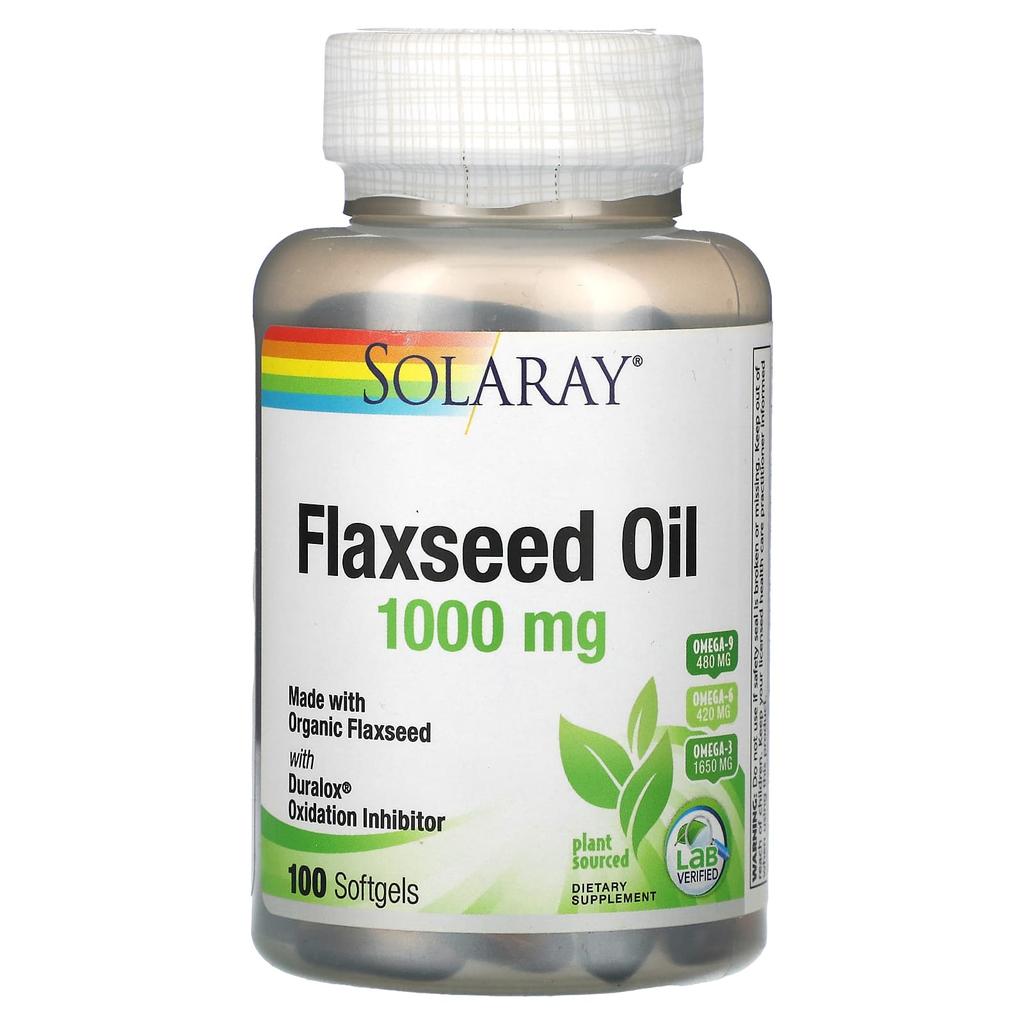 Flaxseed Oil, 100 Softgels (333Mg per softgel)