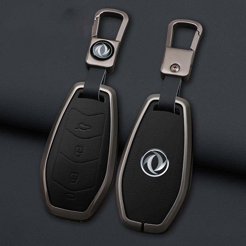 Zinc Alloy Leather Car Key Case Cover Shell Fob For Dongfeng FengGuang Seres Evolute i-Space i-Pro Landian E5 Accessories