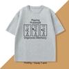 Giocare a Pickleball Migliora la Memoria Maglietta Divertente per Amanti del Pickleball Grafica Cotone Manica Corta Stampata T-shirt Unisex