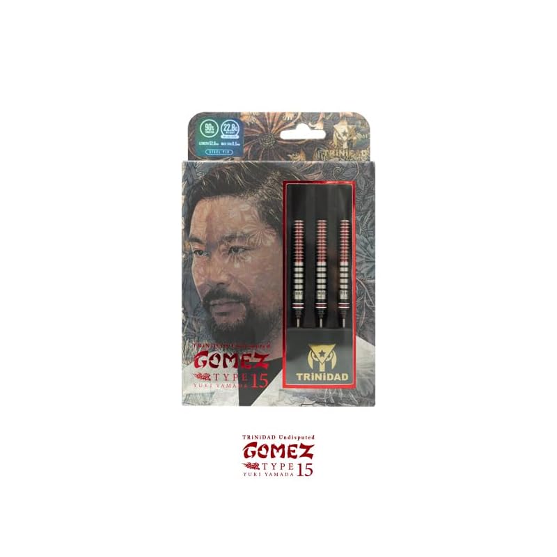 Trinidad Gomez 15 Hard Dart Barrel, 22.8g, 90% Tungsten, Yuki Yamada (Undisputed GOMEZ Steel)
